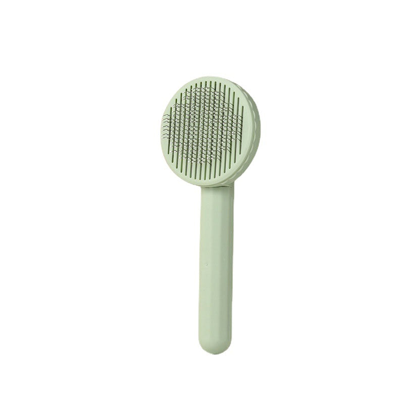 Spot pet dog cat comb cat hair cleaner to remove floating hair grooming one-click hair removal comb pet supplies