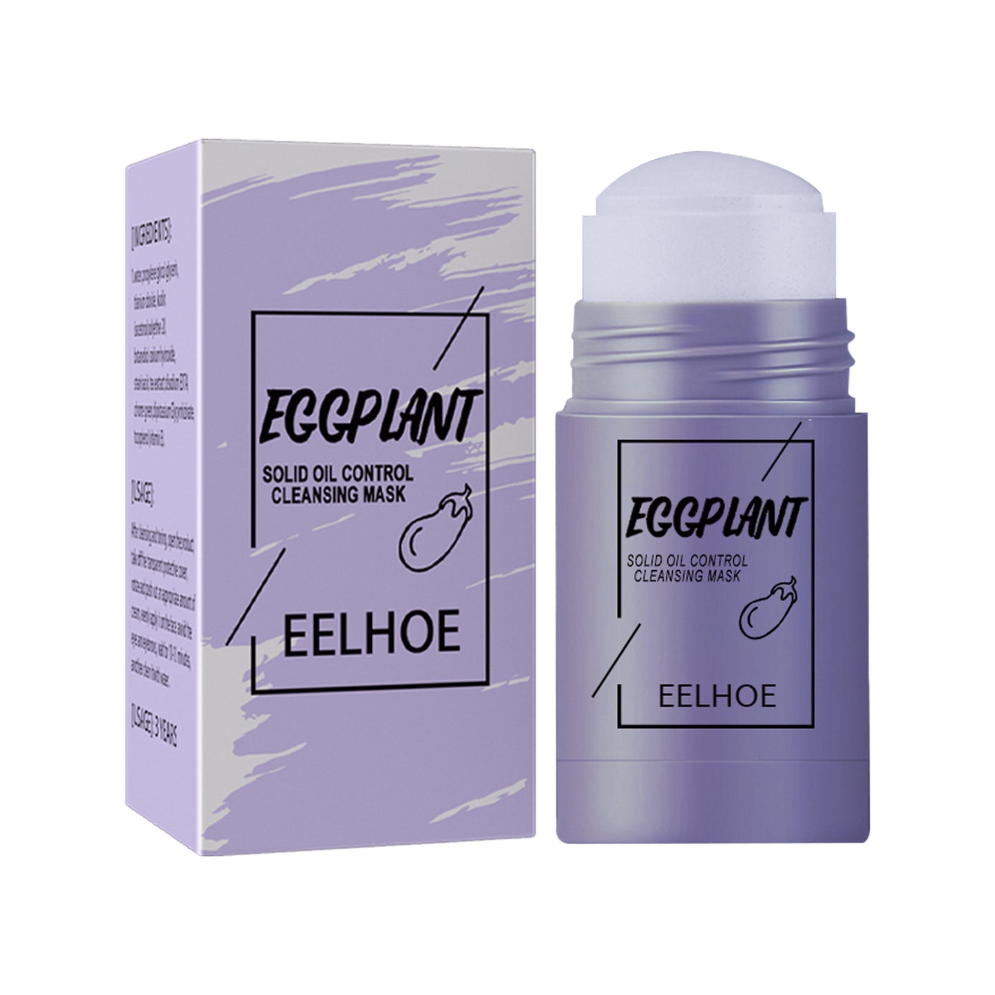 EELHOE Green Tea Solid Mask English version deep cleansing, hydrating, oil control, shrinking pores smear-type mud mask stick