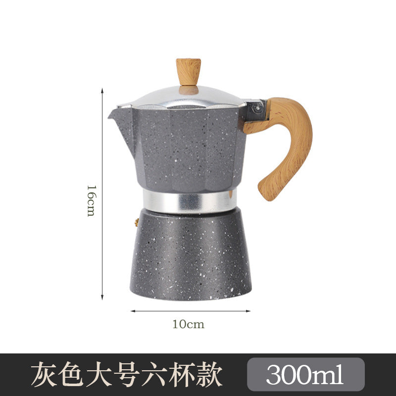 Moka pot household small coffee pot coffee set single valve hand brewing pot concentrated extraction espresso machine