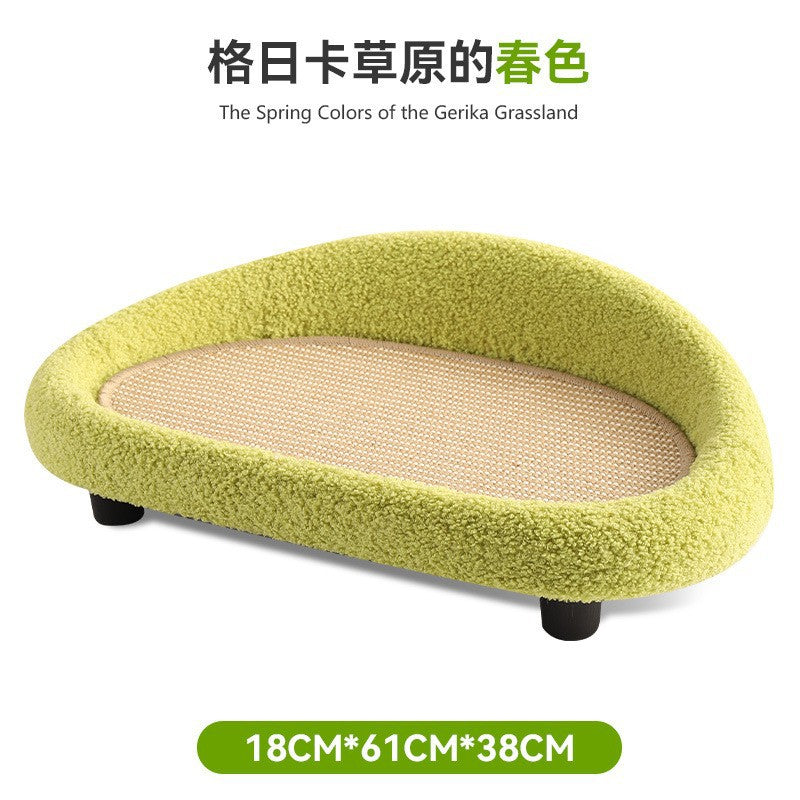 Cat scratching board, cat sofa, cat bed, sisal, no-chip, scratch-resistant, cat claw grinding artifact, enlarged cat scratching board bed