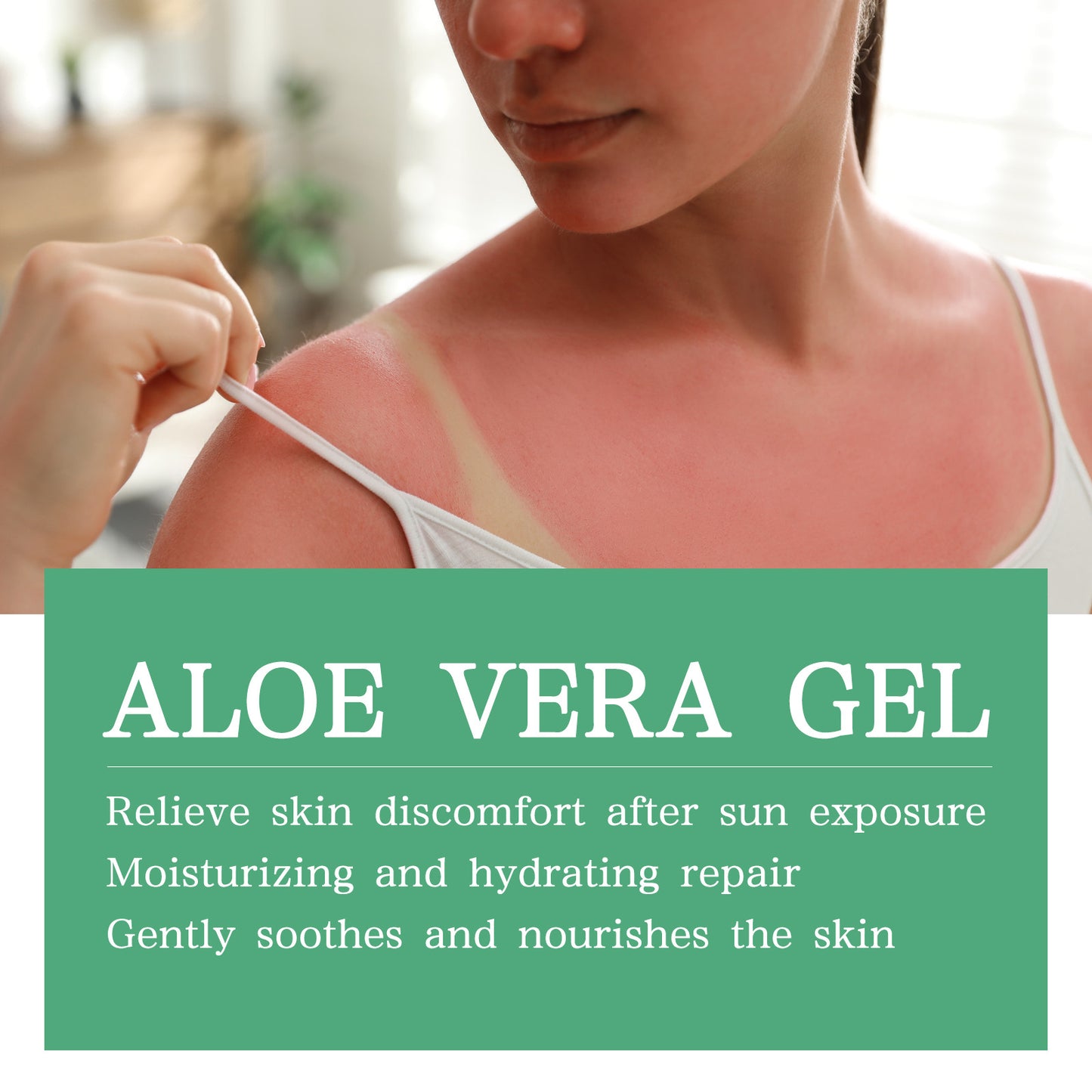 OUHOE tanning cream aloe vera gel summer beach tanning help tanning lotion bronzer skin sunburn repair gel