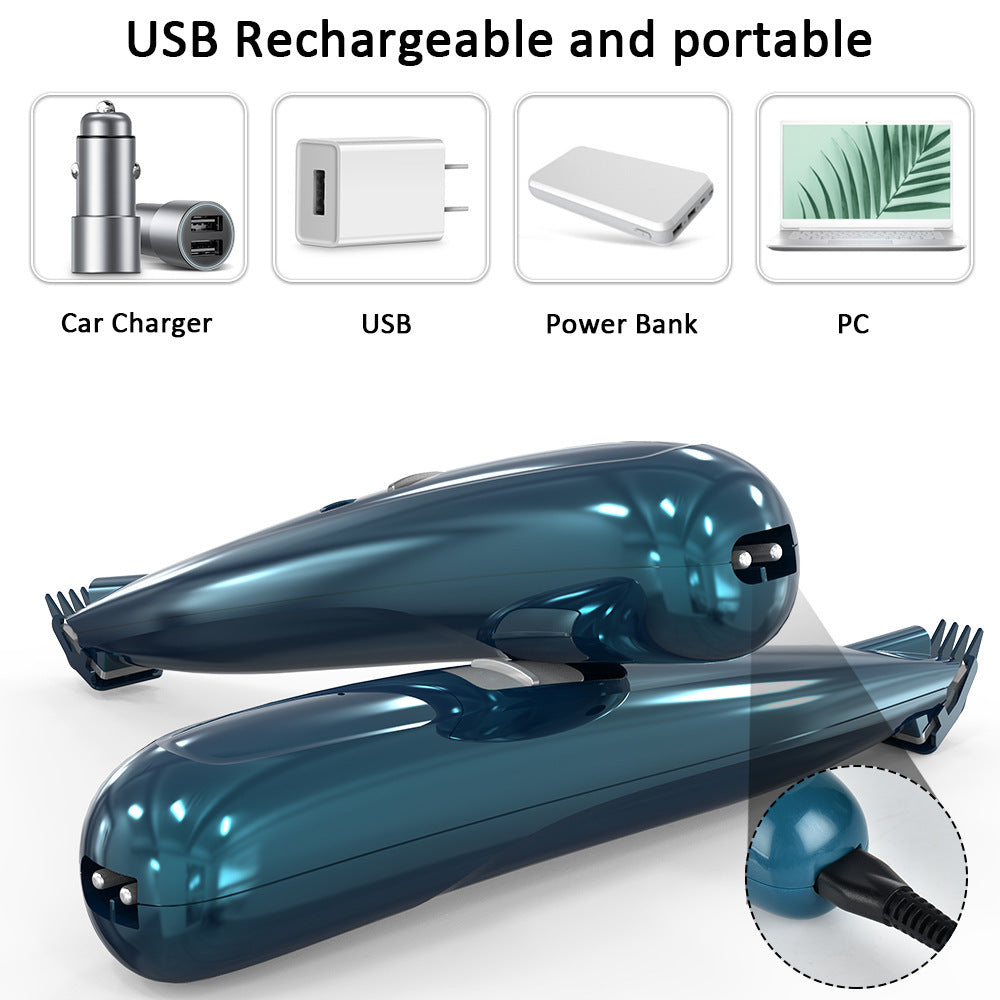 Cross-border pet shaver USB rechargeable cat and dog foot hair trimmer LED luminous foot hair clipper