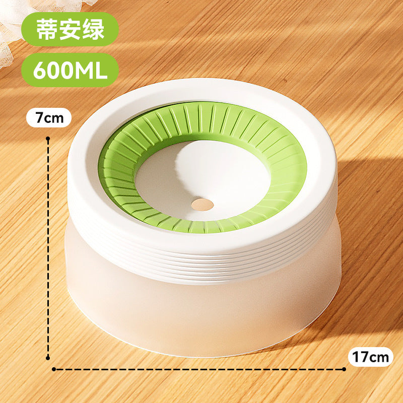 Cross-border cat high and low partition cute cat ceramic double bowl anti-knockover cat bowl drinking water bowl dog bowl pet bowl supplies